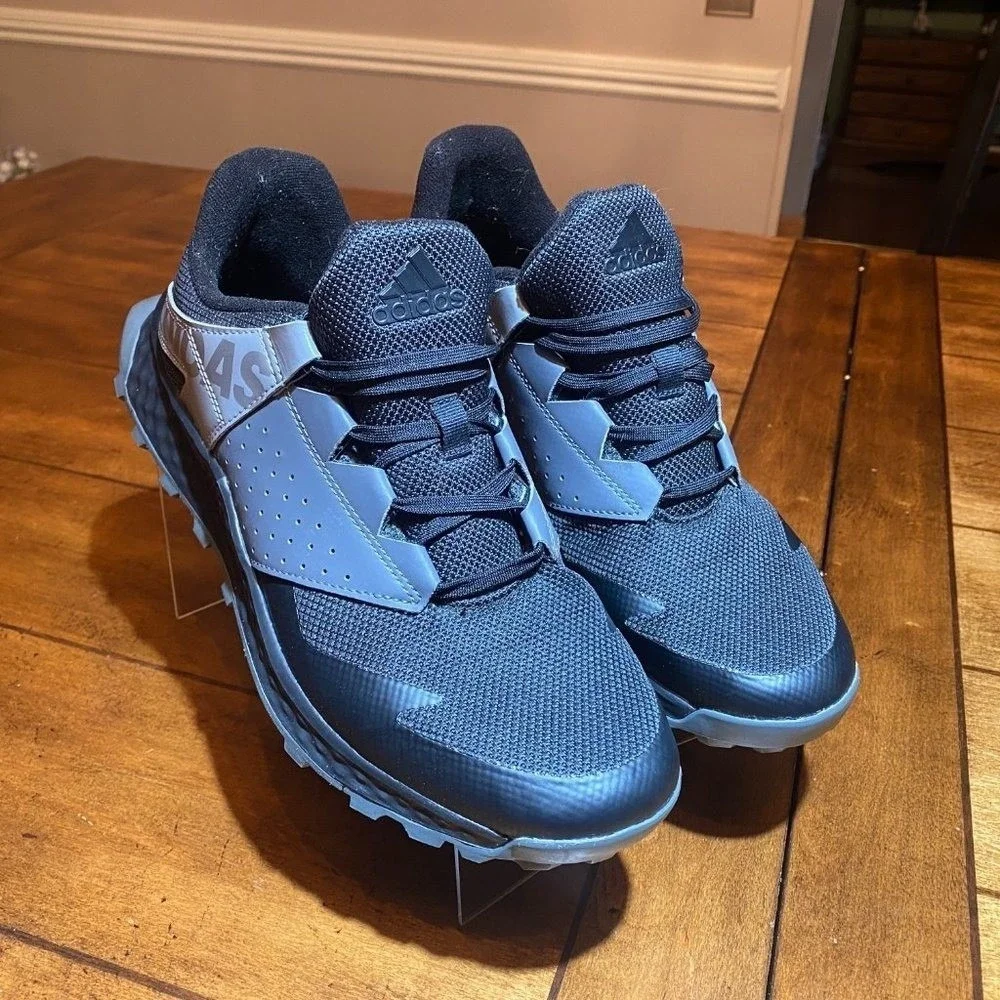 Adidas Vigor Bounce K Running Shoes Black Gray Men's 7.0